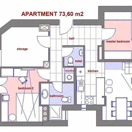 Center - Lovely And Spacious 2bdrm Сплит