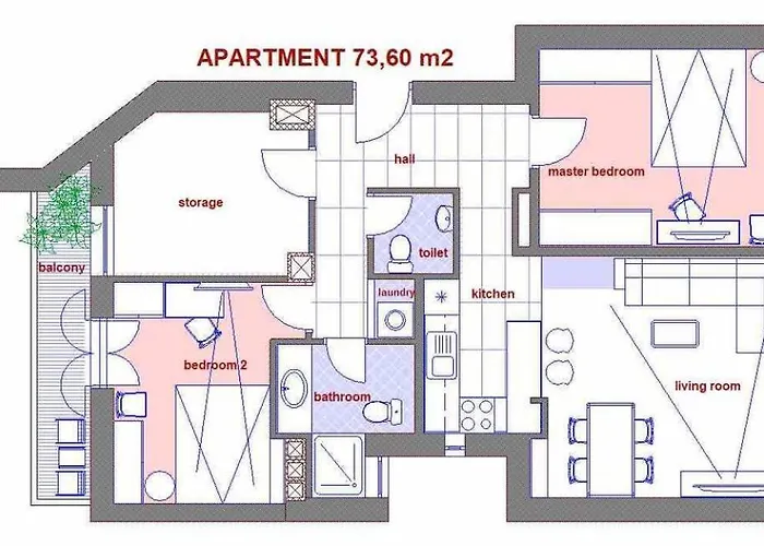 Center - Lovely And Spacious 2bdrm Сплит